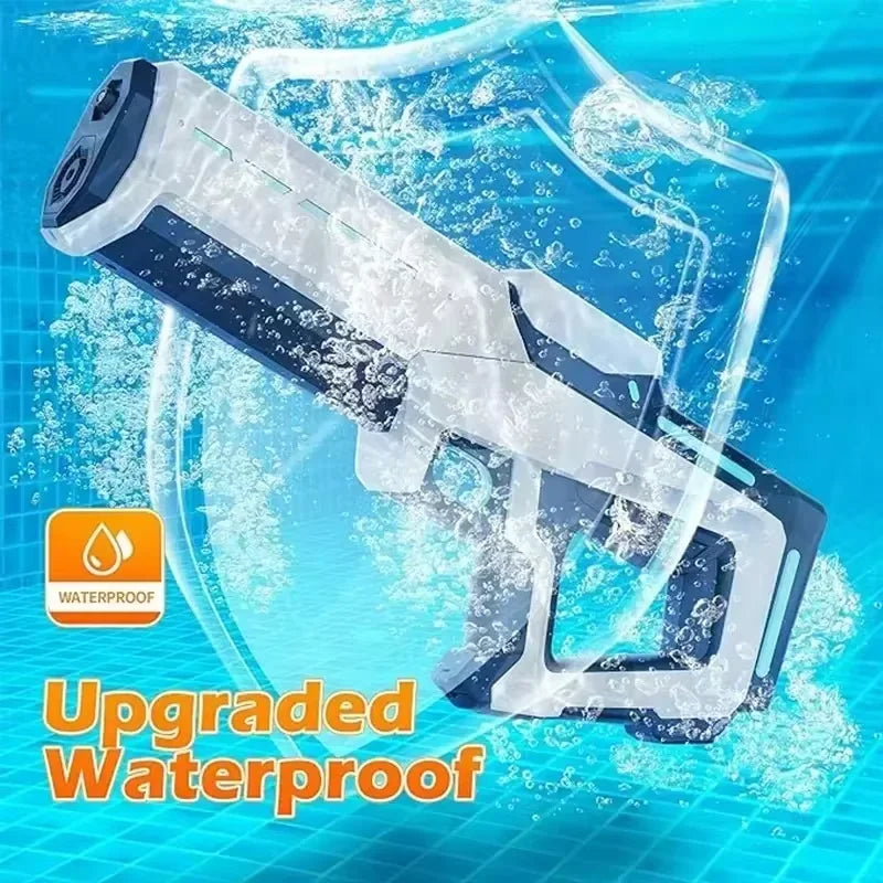 Pulse Electric Continuous Water Gun – High-Pressure, Automatic Water Absorption, Waterproof for Kids & Adults